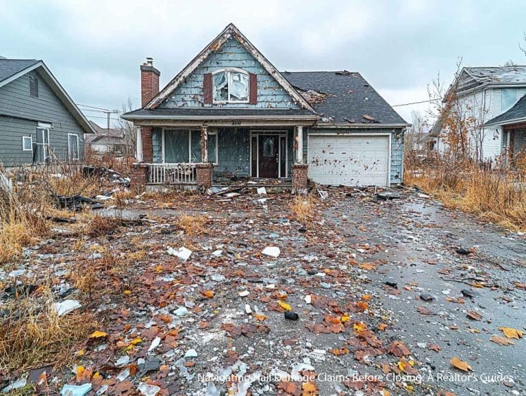 a hail damage home